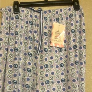 NWT Sz 1x purple print pajama pants by goodnight kiss